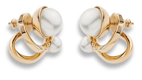 dior double earrings|christian dior double pearl earrings.